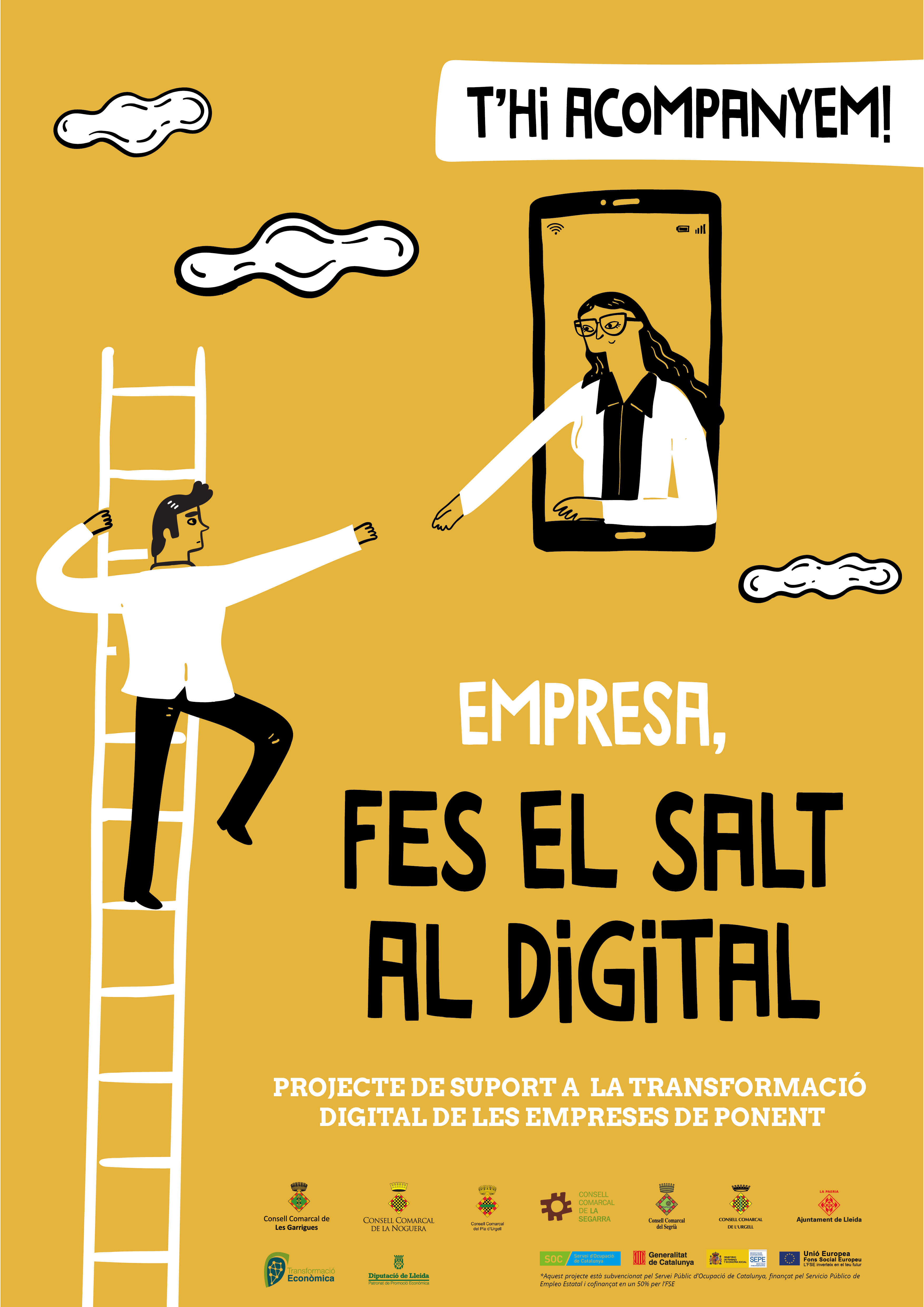 Suport a la transformació digital de les empreses de Ponent a través de la campanya “Empresa, fes el salt al digital”