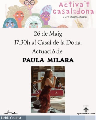 <bound method DexterityContent.Title of <Event at /fs-paeria/paeria/ca/actualitat/agenda/actuacio-musica-paula-milara>>.