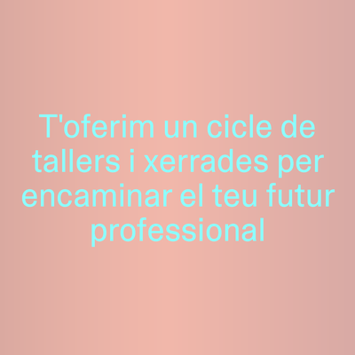 Xerrades d'ocupació.