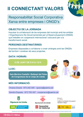 <bound method DexterityContent.Title of <Event at /fs-paeria/paeria/ca/actualitat/agenda/connectant-valors-jornada-sobre-responsabilitat-social-corporativa-rsc-xarxa-entre-empreses-i-ongds-1>>.