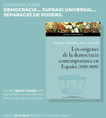 <bound method DexterityContent.Title of <Event at /fs-paeria/paeria/ca/actualitat/agenda/conversa-sobre-sufragi-universal-separacio-de-poders-i-lorigen-de-la-democracia>>.