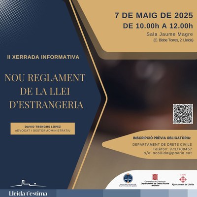 <bound method DexterityContent.Title of <Event at /fs-paeria/paeria/ca/actualitat/agenda/ii-xerrada-informativa-sobre-el-nou-reglament-de-la-llei-d2019estrangeria>>.