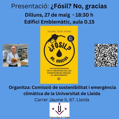 <bound method DexterityContent.Title of <Event at /fs-paeria/paeria/ca/actualitat/agenda/presentacio-del-llibre-fosil-no-gracias-2>>.