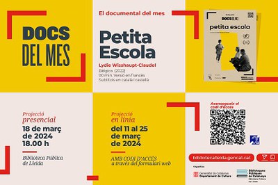 <bound method DexterityContent.Title of <Event at /fs-paeria/paeria/ca/actualitat/agenda/projeccio-el-documental-del-mes-petita-escola>>.