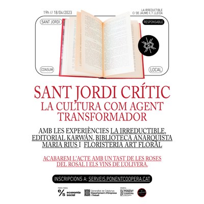 <bound method DexterityContent.Title of <Event at /fs-paeria/paeria/ca/actualitat/agenda/sant-jordi-critic-la-cultura-com-a-agent-transformador>>.