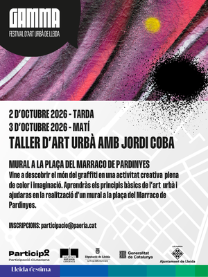 <bound method DexterityContent.Title of <Event at /fs-paeria/paeria/ca/actualitat/agenda/taller-d2019art-urba-amb-jordi-coba>>.