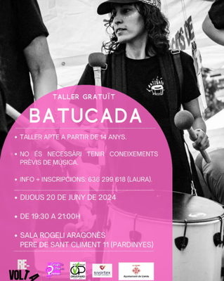 <bound method DexterityContent.Title of <Event at /fs-paeria/paeria/ca/actualitat/agenda/taller-de-batucada>>.