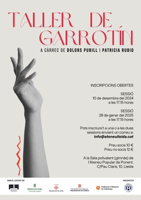 <bound method DexterityContent.Title of <Event at /fs-paeria/paeria/ca/actualitat/agenda/taller-de-garrotin>>.