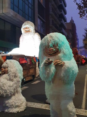 Les Ietis, una de les novetats de la Cabalcada de Reis d'enguany.