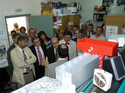 Visita als laboratoris de l'IRTA i a l'ETSEA.