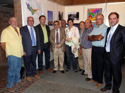 El paer en cap ha visitat l'estand de la Comunitat de Regants del Canal de Pinyana.