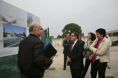 Visita a les obres de la sala per a cerimònies..