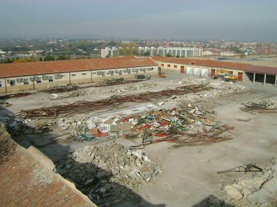 Una vista de l'enderroc..