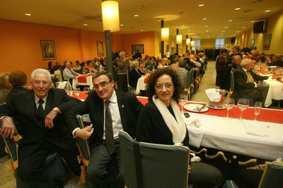 Àngel Ros i M. Rosa Ball, al dinar de germanor.