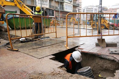 Els treballs s’han reiniciat un cop han acabat les festes nadalenques.