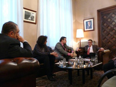 Ros i Ball amb els membres del FCCD.