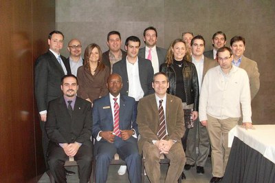 El president Mundial de la Jove Cambra Internacional ha mantingut una trobada amb els membres de la Jove Cambra de Lleida..