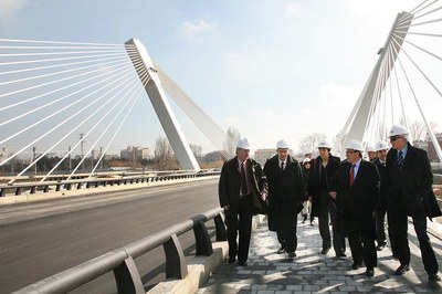 Perspectiva del nou Pont des de l'Avinguda del Segre..