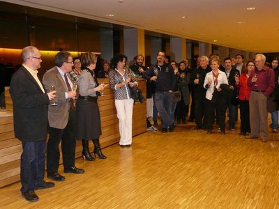 El brindis va coincidir amb la commemoració del dia mundial del Teatre.