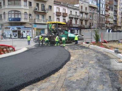 La fase actual de construcció no interfereix amb el trànsit de la zona..