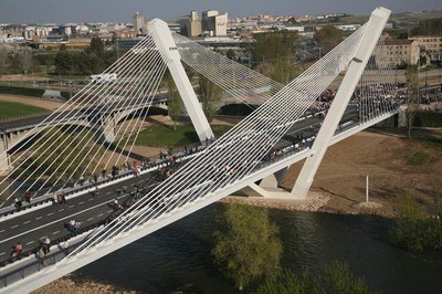 Vista aèrea del pont.