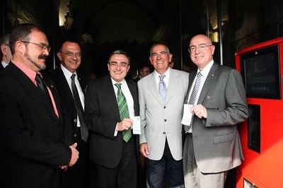 2. D'esquerra a dreta, Pep Tort, Miquel Pueyo, Àngel Ros, Andreu Pi i Joan Manuel Tresserras..