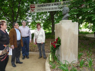 Homenatge a Pablo Iglesias.