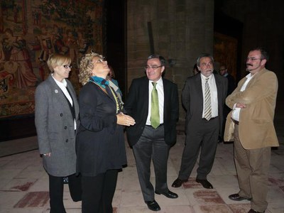 La col•lecció reuneix per primera vegada el conjunt dels tapissos flamencs que a l’origen formaven part del parament de culte de la Seu Vella de Llei….