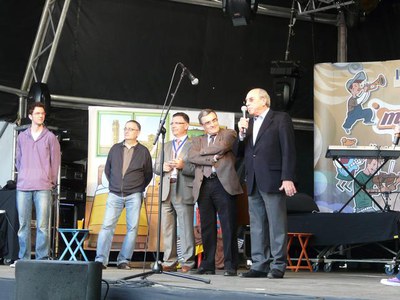 Avui s'ha fet la presentació dels Eskates, nou grup musical del Club Banyetes.