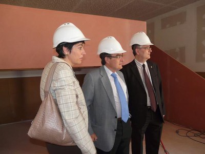 Àngel Ros, en un moment de la visita.