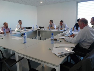 El Consell d'Administració, en un moment de la reunió.