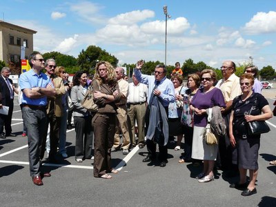 Un moment de la visita guiada a les instal·lacions del Parc Científic.
