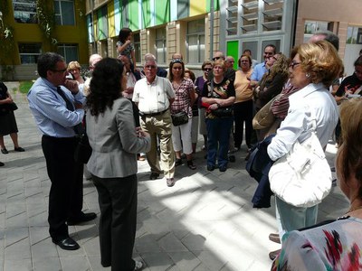 Un moment de la visita guiada.