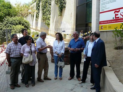 Han acompanyat l'alcaldessa en funcions el subdelegat del Govern, José Ángel Flores, i els regidors Josep Barberà i M. Rosa Ball.