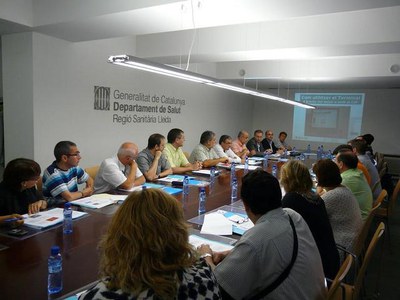 Foto 2. La reunió s'ha celebrat a la seu del Departament de Salut a Lleida.