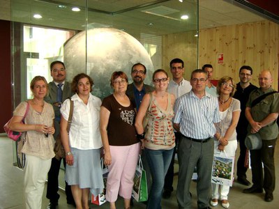 Foto 3. Els membres del Consell han fet una visita a les instal·lacions del Parc.