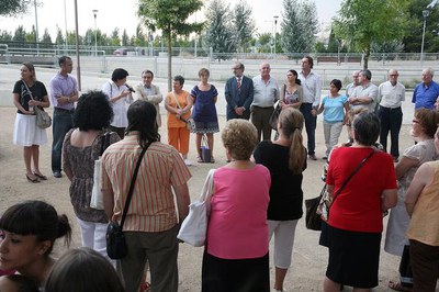 L'alcalde Àngel Ros, acompanyat de tinents d'alcalde i regidors de la corporació ha presidit l'acte oficial d'estrena del nou espai..