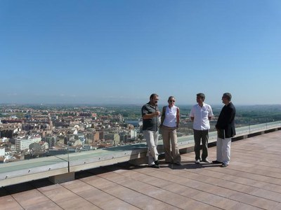 Vistes des de la terrassa-mirador del Centre d'Interpretació de la Suda.