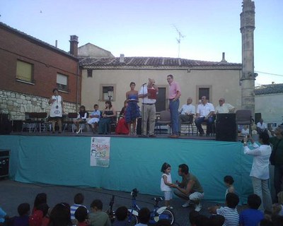 Foto 2. Lluís Franco amb Jacinto Pernia, pregoner de les festes d'enguany a Villahoz.