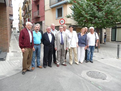 Àngel Ros i Marta Camps, durant la seva visita.