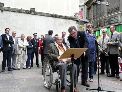 La plaça de la Paeria ha estat escenari de la lectura del pregó.
