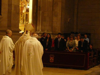 Foto 3. El bisbe de Lleida ha presidit l'Eucaristia.