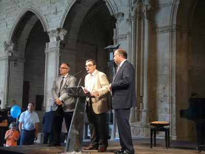 Foto 2. Àngel Ros ha destacat l'impuls i la projecció que l'exposició ha donat al monument de la Seu.