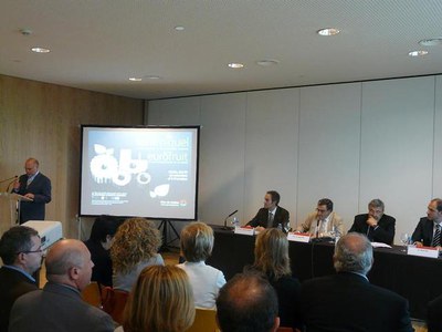 Foto 3. Moment de l'acte de cloenda de la 56a Fira de Sant Miquel de Lleida.