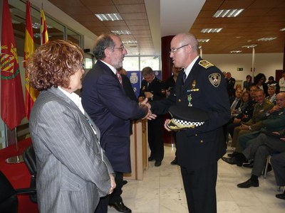 L'Intendent de la Guàrdia Urbana, Josep Ramon Ibarz, ha estat un dels guardonats.