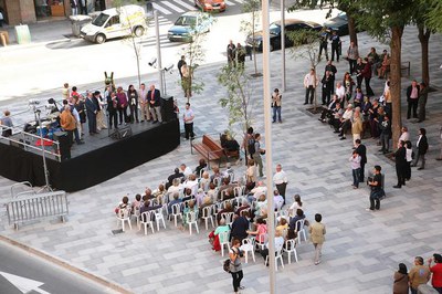 La plaça ha incrementat un 50% per cent la seva superfície.