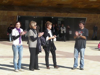 Montse Parra i Dolors Arderiu han assistit a la cantata final i la cloenda.