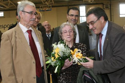 Pepita Gregori, germana d'Agnès Gregori, ha assistit a l'esdeveniment.