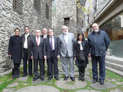 Foto 3. L'alcalde de Lleida amb el Síndic General Josep Dallerès.