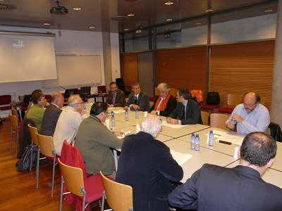 Foto 2. Jorge Wagensberg ha explicat el projecte del Museu de la Ciència de Lleida als membres del Consell.